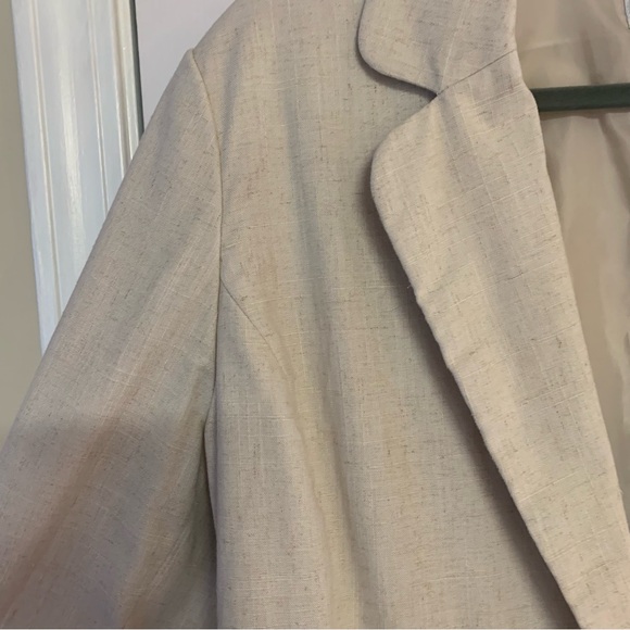Size 18 Sag Harbor Linen Blend oversized single breast Blazer - Picture 4 of 5